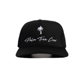 Palm Tree Crew Crew Hat, Black, One Size