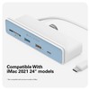 HyperDrive 6in1 USB Hub Adapter: HDMI 4K60Hz, USB-C 10Gbps, 2