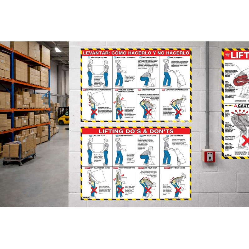 ALGRA - Lifting Do’s and Don’ts Safety Poster 24" x