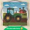 DIWULI Children's Birthday Napkins Tractor Pack of 20