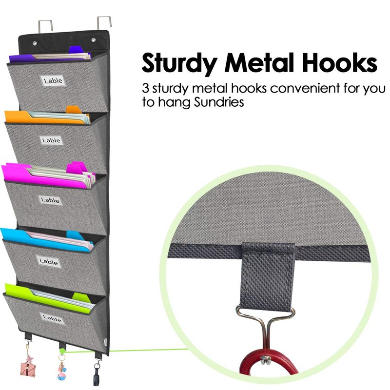 homyfort Over the Door File Organizer, Wall Hanging File Folders