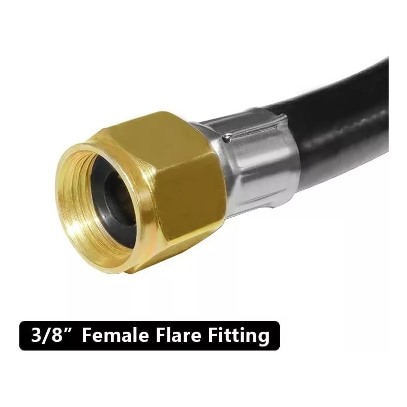 sashow 5FT High Pressure Propane 0-20PSI Adjustable Regulator with QCC1