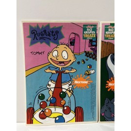 Kellogg Vintage 1993 Kellogg's Nickelodeon RUGRATS Slap & Stick Mini Poster Sticker 7”