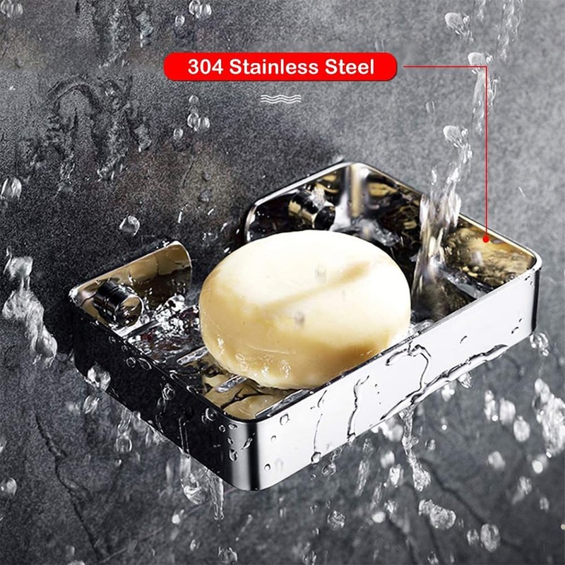 HONPHIER Soap Dish Holder for Bathroom Shower 304 Stainless Steel