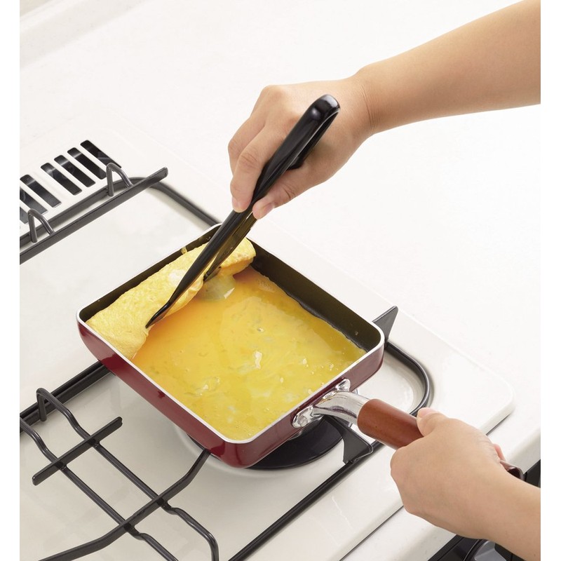 PEARL METAL BiT CC-1181 Egg Tongs Black 11.0 x 3.9