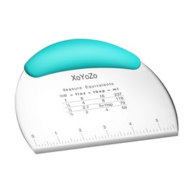 1 pcs Dough Pastry Scraper Chopper/Stainless Steel Dough Scraper Cutter with Ergonomic Rubber Non-Slip Grip/Dough Scraper Cutter/Pro Pastry Pizza Cutter Chopper(Blue)