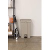 Safco Step On Plastic Trash Can with Foot Pedal, 17