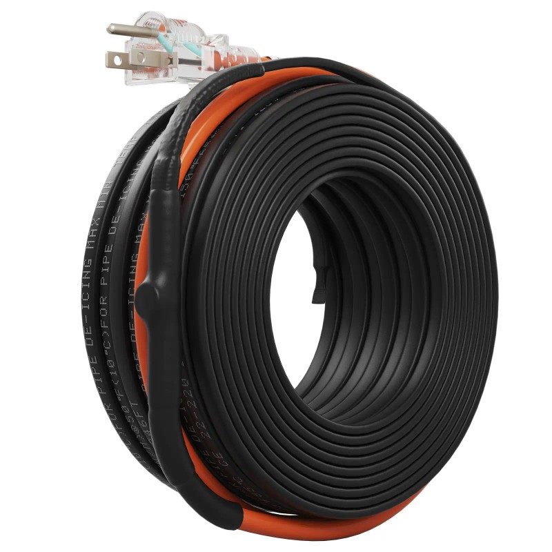 100-Foot Self-Regulating 5W/ft Heat Tape Pipe Heating Cable Freeze Protection