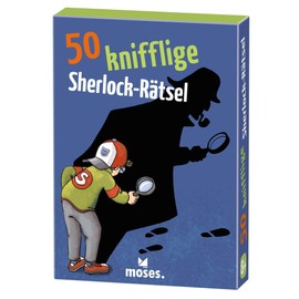moses. 50 Tricky Sherlock Puzzles, 50 Exciting Crime Cases, Puzzle Fun for Children from 8 Years, White