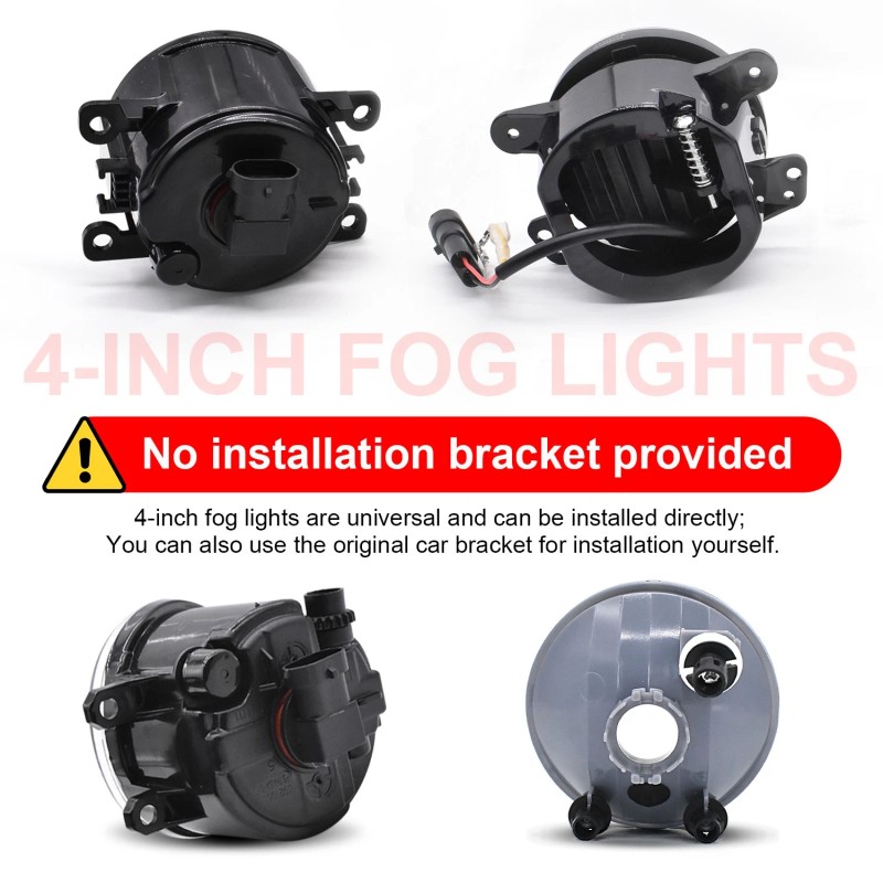 CHUSYYRAY LED Fog Light Lamps 12V front Bumper Right&Left Side