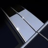 Stainless Steel Chrome Polished Stick-On Side Door Pillar Post Trim