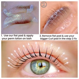 Korea Lash Lift Flat Shields Korean Flat Shield 1mm Thin Eyelash Lift Pad For NO.1 Perm Soften Eyelashes 100% Self-sticky Lifting Shield For Salon Flatter Glueless Pads For Perming Lash (Jelly White)