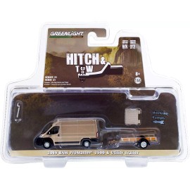 Greenlight 1:64 GreenLight 2019 Ram Promaster 2500 Van w/ Utility Trailer Hitch & Tow 21