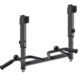 SELEWARE Adjustable Joist-Mount Pull Up Bar with Multi-Angle Grip and Ball Finger Training - Height Adjustment Chin Up Bar for Full Body Workouts - Heavy-Duty Steel Construction, 400 lbs Capacity