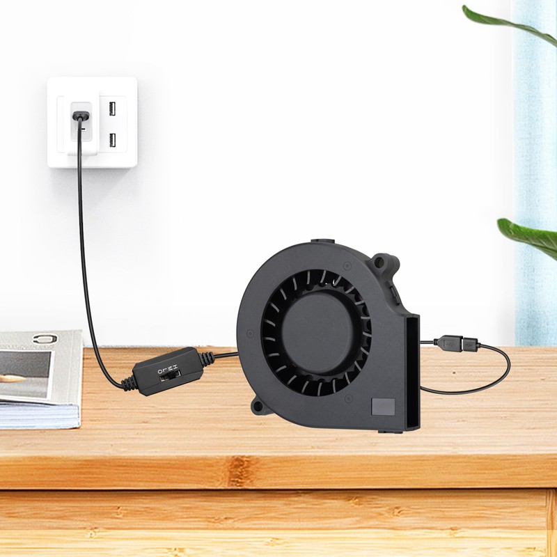 GDSTIME 75mm x 15mm 5V DC USB Blower Fan Brushless