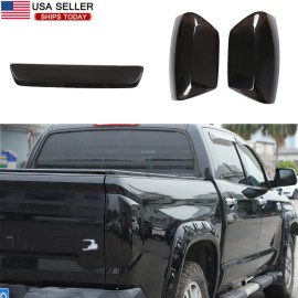 car-attention Smoked Tail Light /Brake High Light Lamp Cover Trim For Toyota Tundra 2007-2021