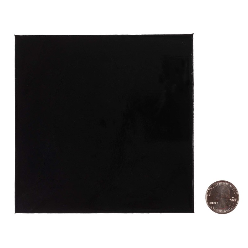 Sorbothane Vibration Isolation Square Pad, 5"x5", 2 Pack (50 Duro,