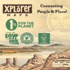 Xplorer Maps Zion National Park Map Canvas Tote Bag with