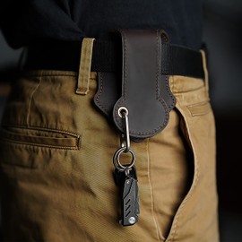 VIPERADE PJ1 Leather Coin Purse, EDC Leather Coin Purse for Men, PJ23-Brown