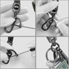 Idakekiy Car Keychain Microfiber Leather with 4 Key Rings 360