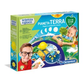Clementoni - 19159 - Science And Game - Planet Earth - Made In Italy - Play For Future - Scientific Game For Children From 7 Years, Italian