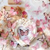 Kurimi Stickers Set of 40 Butterflies, Foil Stamping, Wrapping, Stylish,