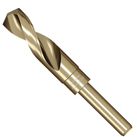 Meccion Cobalt Drill Bit 27/32 Inch High Speed Steel M35 Reduced Shank Twist Drill Bit for Metal, Cast Iron, Stainless Steel, Alloy, Non-Ferrous Etc.