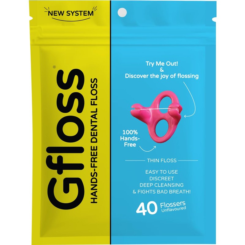 Gfloss Hilo Dental Manos Libres - 40 Unidades - Fácil
