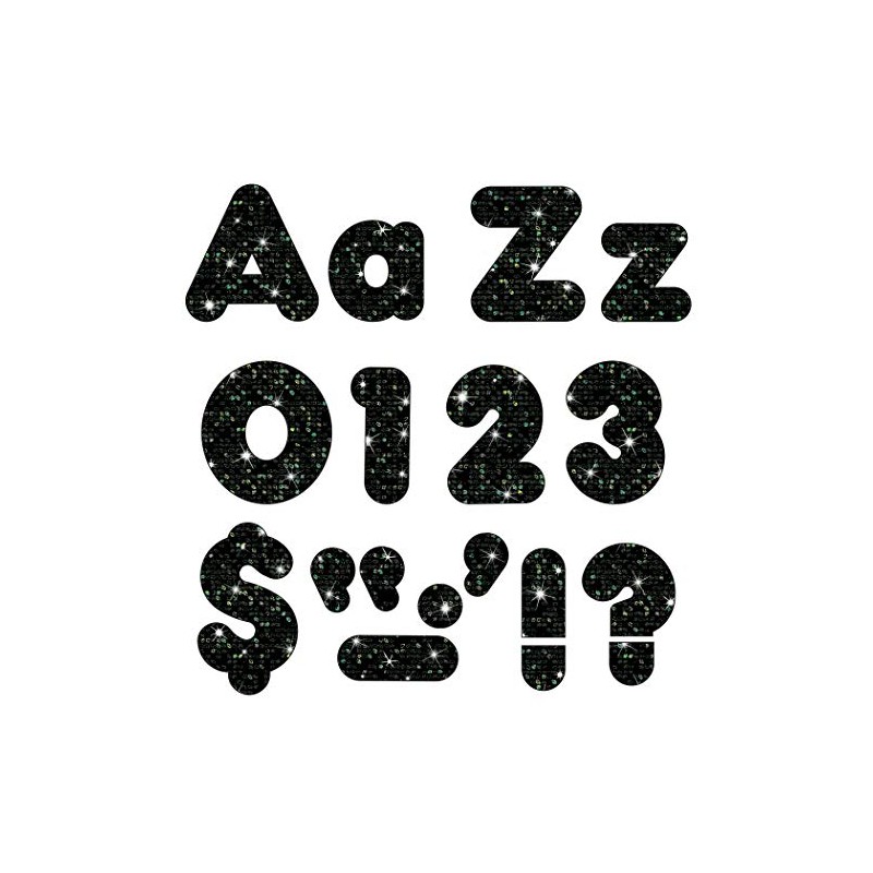 TREND enterprises, Inc. T-79944 Black Sparkle 4" Casual Combo Ready