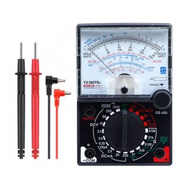 Pointer Multimeter Ammeter Voltmeter Ohmmeter with Probes Teaching Aids Maintenance Tool YX‑360TRE‑L‑B(with Buzzer)