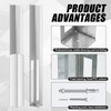 Hicarer 2 Sets 5" x 5" x 48" Vinyl Fence