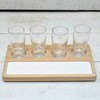 Beer Flight Board Sampler Paddle with Write-on Chalkboard Dry-erase Surface