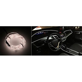 White 2 m Ambient Lighting Interior Lighting Inverter/Adapter Light Strip Strip Light 12 V Car Motor Home hallenwerk