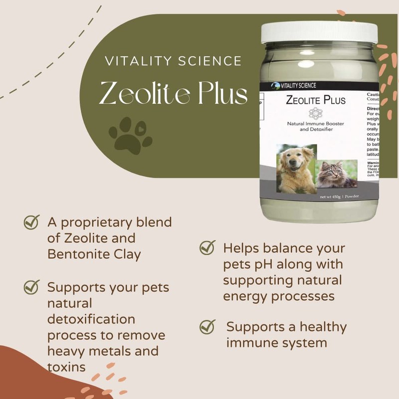 Vitality Science Zeolite Plus for Cats | Immune Support |