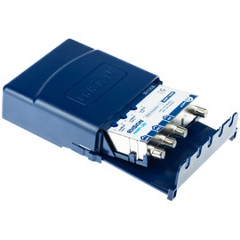 EDISION MAK-300 Kit: Mast Amplifier 2UHF, 1VHF/FM, 17-32db, 107dBmV, 24V, Suitable for Digital Terrestrial DVB-T/T2 Antennas, 5G LTE Filter + Power Supply 24V 200mA F 2 Outputs