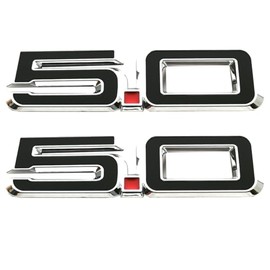 2pcs 5.0 Side Emblems 3D Badge Replacement for 2024 Mustang GT PR3Z-16228-D New (Chrome)