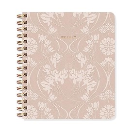Fringe Studio Non-Dated Weekly Planner, Vegan Leather Cover, "NOVEAU BLOSSOM", 7" x 8.375", 160 Pages (878006)