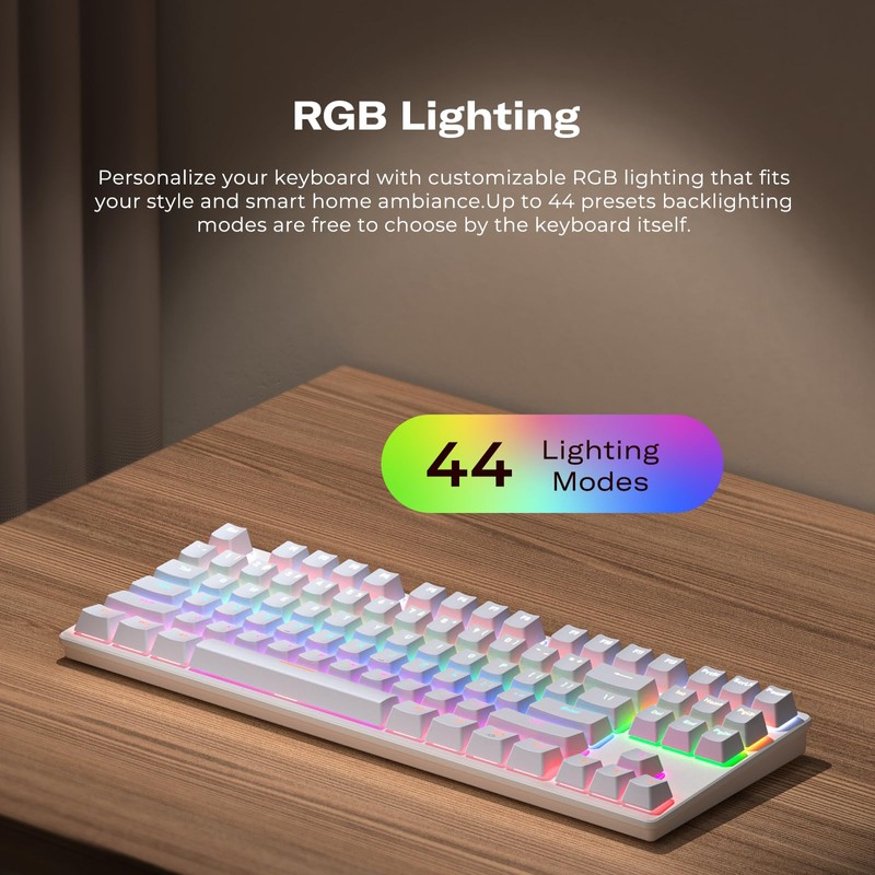 THIRDREALITY Smart Mechanical Keyboard MK1, Matter Over WiFi, 87-Key Wired