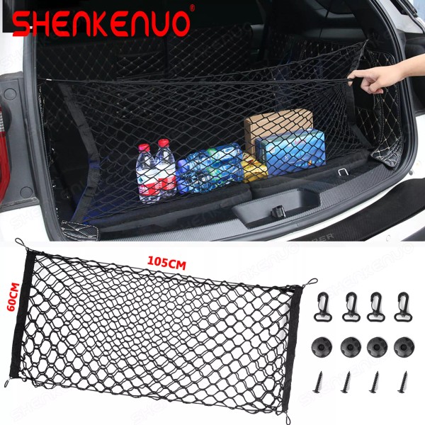 SHENKENUO Rear Trunk Envelope Style Mesh Cargo 1 Set for