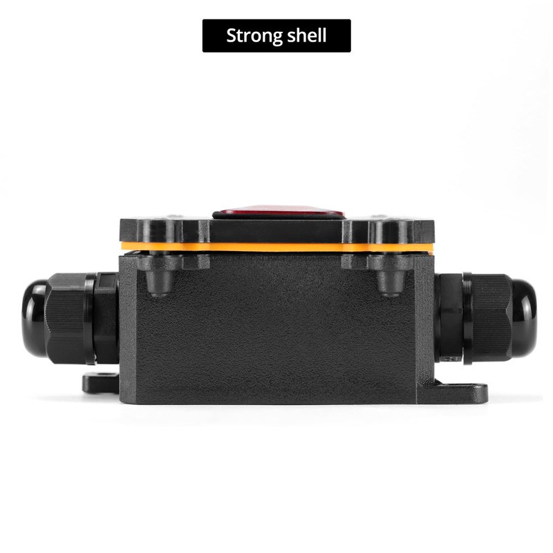 QWORK Inline Cord Switch with Red Indicator Light, IP67 Waterproof,