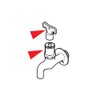 KVK ZK72K Shared Faucet Top (Screw Stop)
