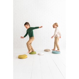 Bouncee Stepping Stones for Kids| Kids Balance Stones | Kids and Toddler Stepping Stones | Sensory Stepping Stones Toy |Kids Stepping Stones Helps Balance 6 Pack (Colorful)