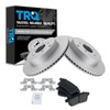 TRQ Rear Brake Pad & Rotor Kit Brake Pads Brake