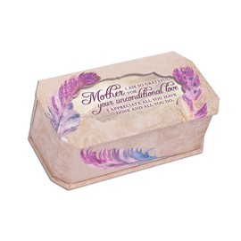 Cottage Garden Mother Your Unconditional Love Watercolor Feathers Musical Box Plays Wind Beneath My Wings