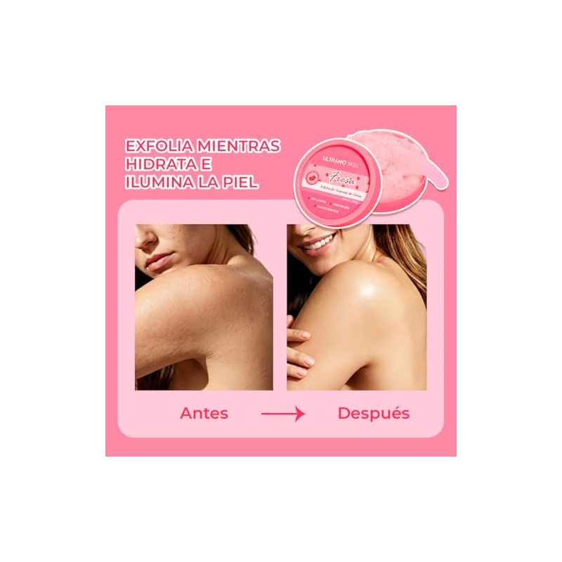 ULTRAMO Exfoliante Corporal, Exfoliante para Cuerpo, Rostro, Manos y Pies