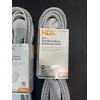 HDX (3 PACK) HDX 10 ft. 16-Gauge/2 White Braided Extension