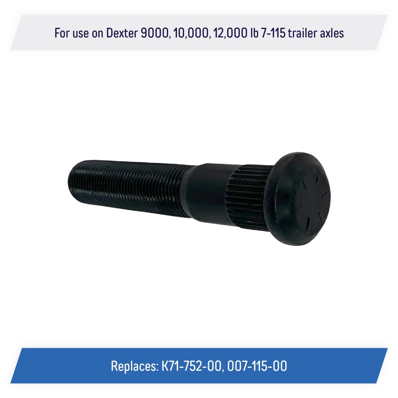 Press-in Wheel Studs 5/8"-18 x 3.5 Replacement for Dexter 10k,