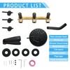SUBEIXI 3 Handle Tub Shower Faucet Matte Black Tub and