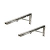 Coshar Pack of 2 Folding Shelf Bracket Heavy Duty Stainless
