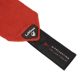 LeMieux Classic Polo Bandages in Sienna with Zipped Case - Soft Fleece Protection Wraps - 3.8 m Long - Pack of 4 - Full